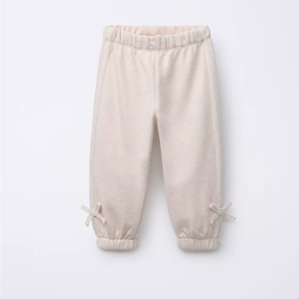 Zara bow trim jogger pants 4 years - Picture 3 of 8